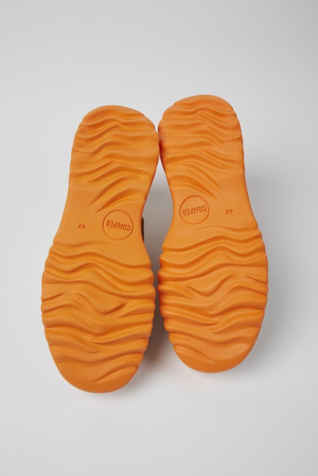 Camper AU Teix Beige Recycled Textile And Nubuck Shoes For Men New Arrivals