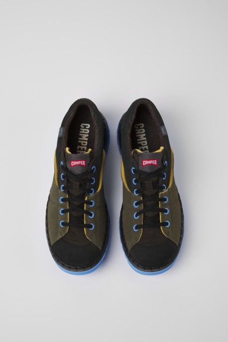 Exclusive Camper AU Teix Green Recycled Textile And Nubuck Shoes For Men