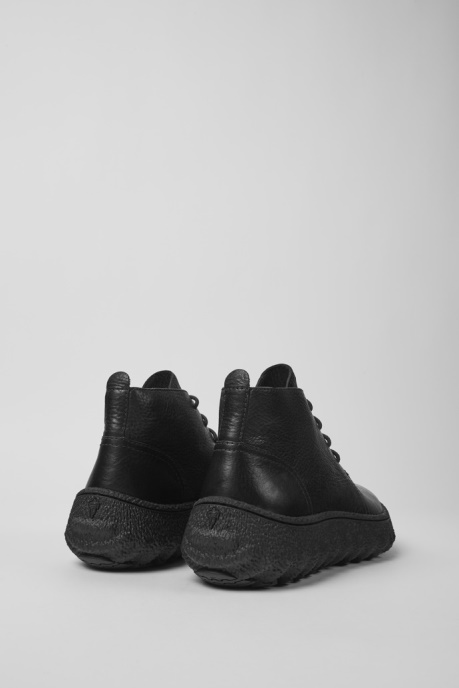 Camper AU Design Ground Michelin Black Lace Up Ankle Boot For Men
