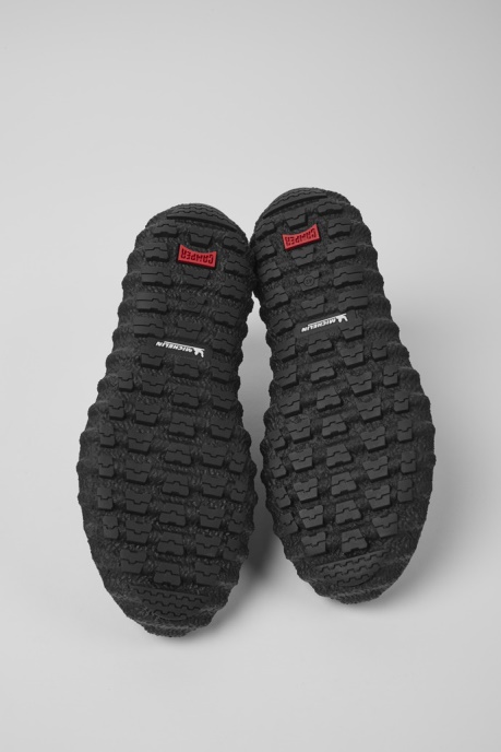 Camper AU Design Ground Michelin Black Lace Up Ankle Boot For Men