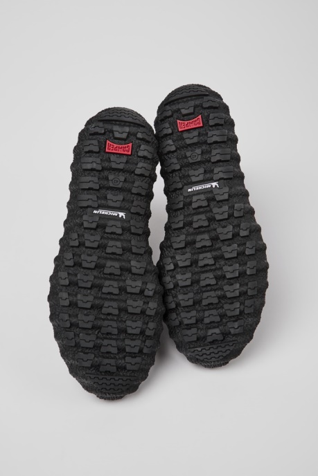 Camper AU Ground Green Textile And Leather Ankle Boots For Men New Arrivals