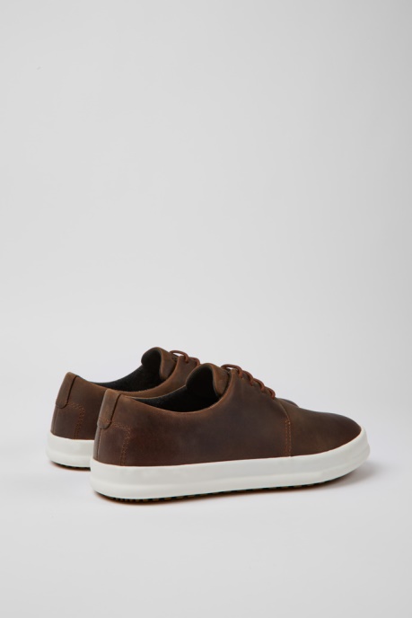 Camper AU Design Chasis Brown Leather Shoes For Men