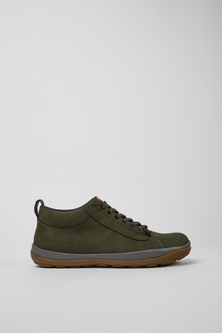 Design Peu Pista Gore-Tex Green Nubuck Shoes For Men Camper AU