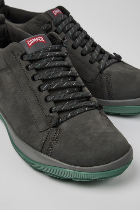 Camper AU Design Peu Pista Gore-Tex Gray Nubuck Shoes For Men