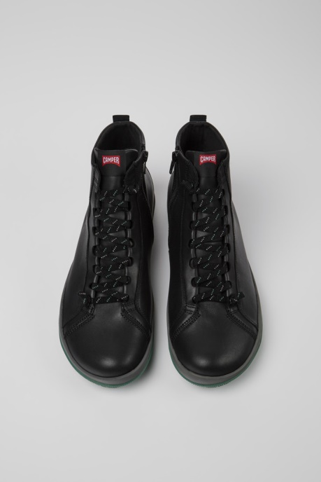 Peu Pista Gore-Tex Black Leather Ankle Boots For Men Camper AU New Arrivals