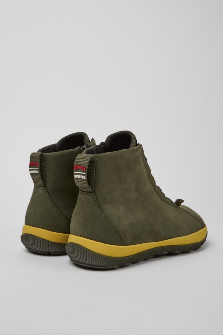 Camper AU Peu Pista Gore-Tex Green Nubuck Ankle Boots For Men New Arrivals