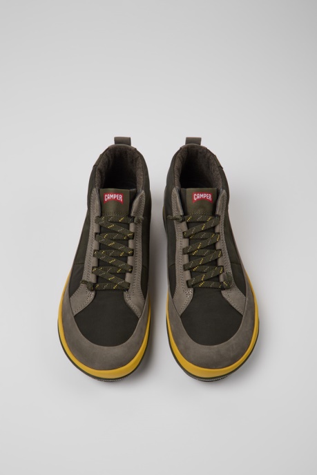 Design Peu Pista Green Ankle Boots For Men Camper AU