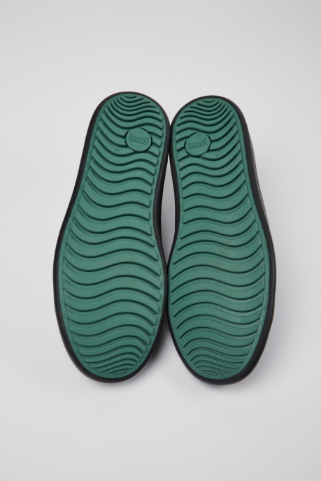 Camper AU Design Twins Black Blue And Gray Leather Shoes For Men