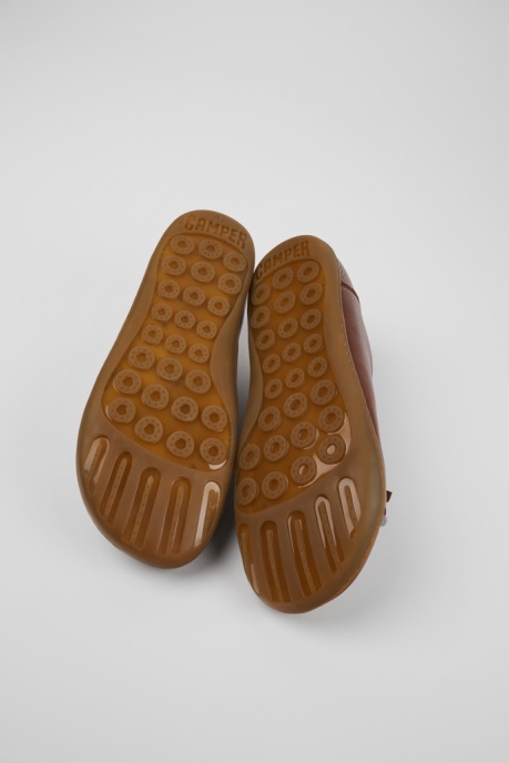 Twins Brown Leather And Wool Shoes For Men Exclusive Camper AU