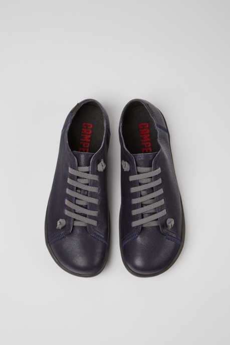 Exclusive Camper AU Peu Blue Leather Shoes For Men