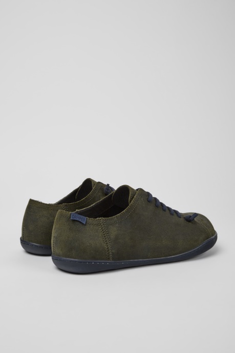 Peu Green Nubuck Shoes For Men Exclusive Camper AU