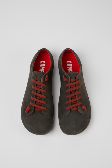 Exclusive Camper AU Peu Gray Leather Shoes For Men