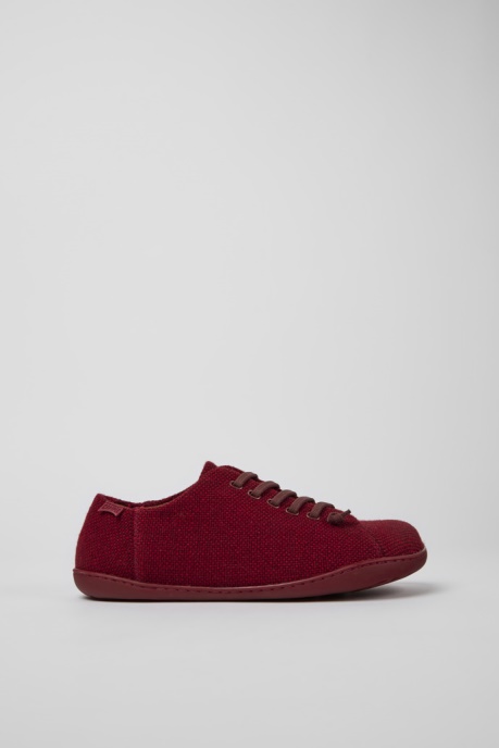 Peu Burgundy Wool And Viscose Shoes For Men Camper AU New Arrivals