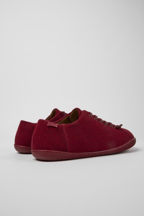 Peu Burgundy Wool And Viscose Shoes For Men Camper AU New Arrivals