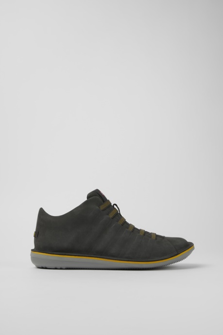 Camper AU Beetle Dark Gray Nubuck Ankle Boots For Men New Arrivals