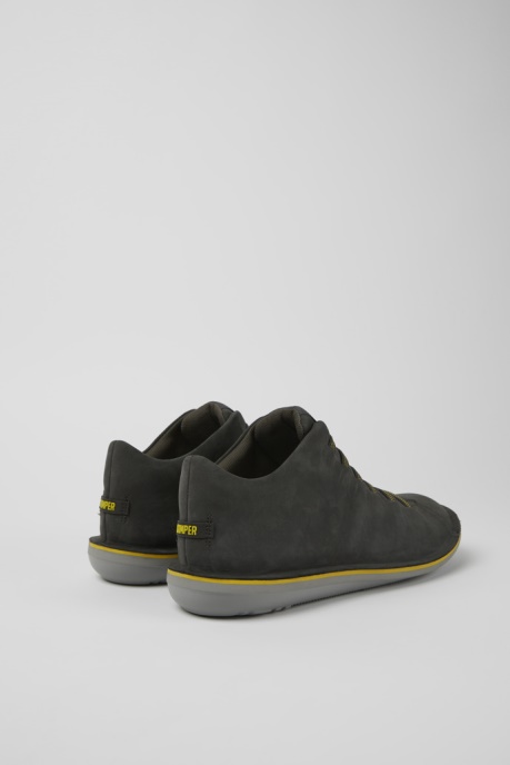 Camper AU Beetle Dark Gray Nubuck Ankle Boots For Men New Arrivals