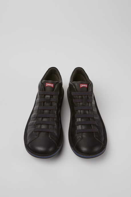 Camper AU Design Beetle Dark Brown Leather Ankle Boots For Men