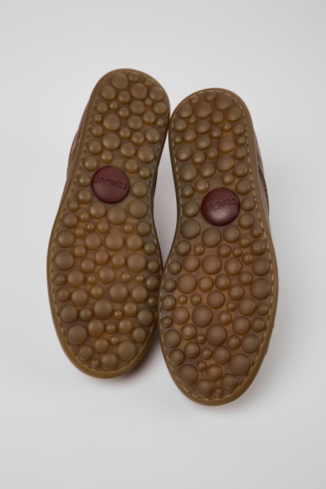 Pelotas Brown Leather Sneakers For Men Camper AU New Arrivals