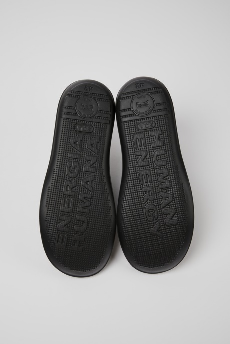 Design Beetle Black Leather Shoes For Men Camper AU