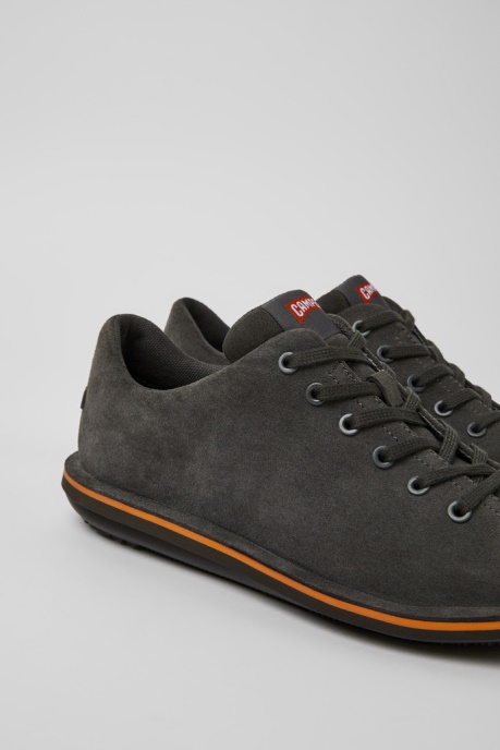 Beetle Dark Gray Nubuck Shoes For Men Exclusive Camper AU
