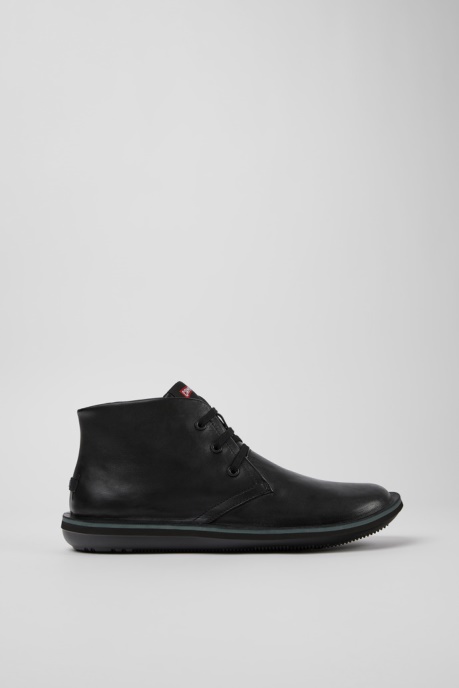 Beetle Black Leather Ankle Boots For Men Exclusive Camper AU
