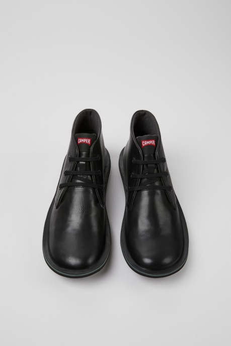 Beetle Black Leather Ankle Boots For Men Exclusive Camper AU