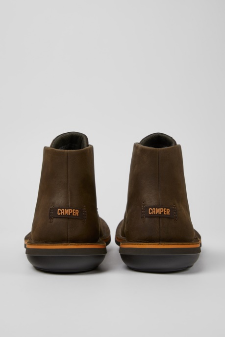 Beetle Brown Nubuck Ankle Boots For Men Exclusive Camper AU