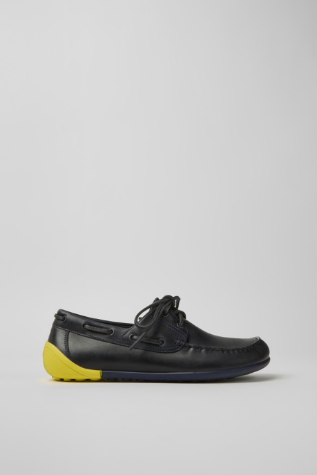 Camper AU Peu Circuit Blue Leather Shoes For Men New Arrivals