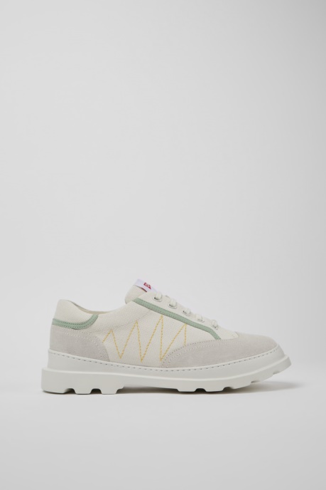 Camper AU Brutus Sneaker For Men In White Grey And Green New Arrivals