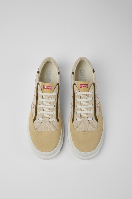 Brutus Beige And Green Sneakers For Men Camper AU New Arrivals
