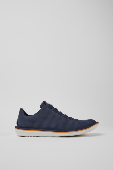 Design Beetle Blue Nubuck Sneakers For Men Camper AU