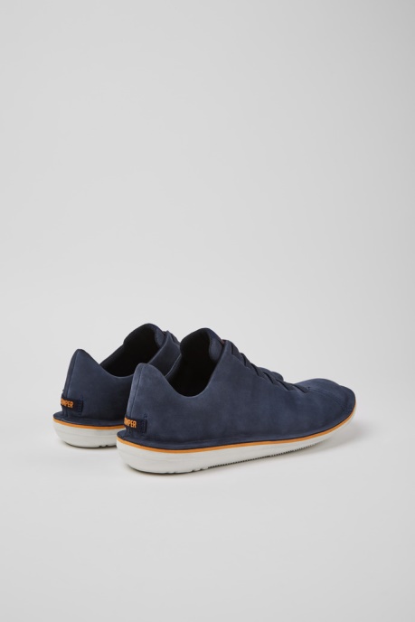 Design Beetle Blue Nubuck Sneakers For Men Camper AU