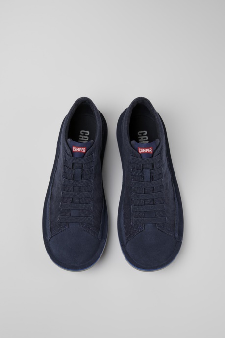 Beetle Blue Nubuck Sneakers For Men Camper AU New Arrivals