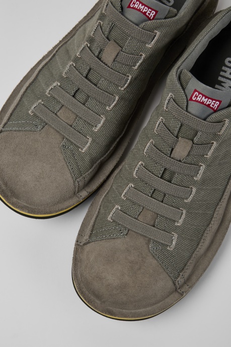 Beetle Grey Nubuck Sneakers For Men Exclusive Camper AU