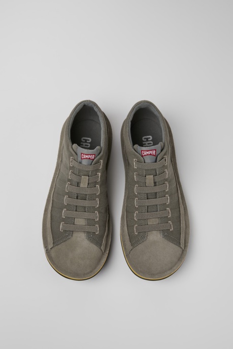 Beetle Grey Nubuck Sneakers For Men Exclusive Camper AU