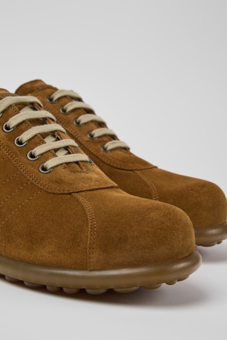 Camper AU Pelotas Brown Nubuck Sneakers For Men New Arrivals