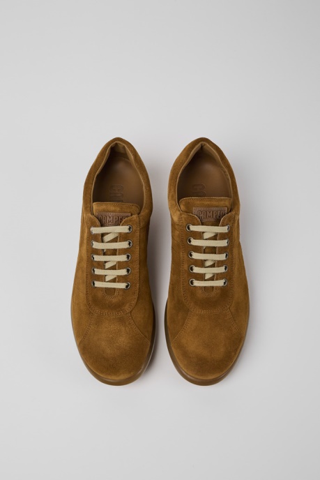 Camper AU Pelotas Brown Nubuck Sneakers For Men New Arrivals