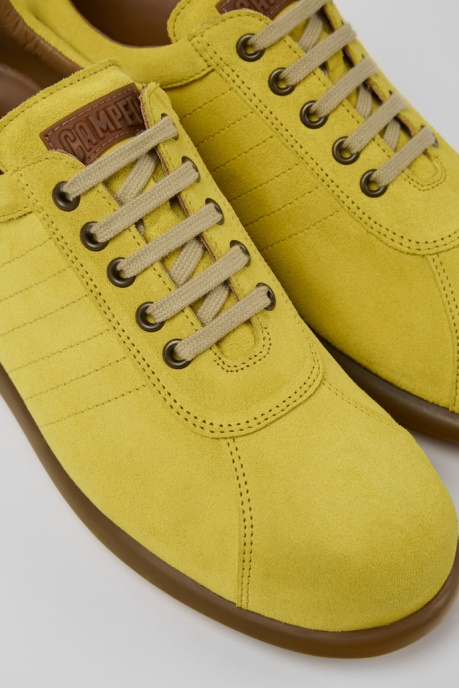 Pelotas Yellow Nubuck Sneakers For Men Exclusive Camper AU