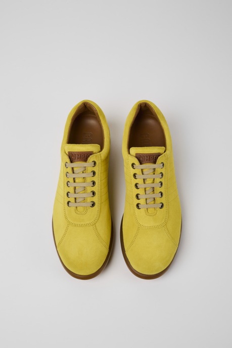 Pelotas Yellow Nubuck Sneakers For Men Exclusive Camper AU