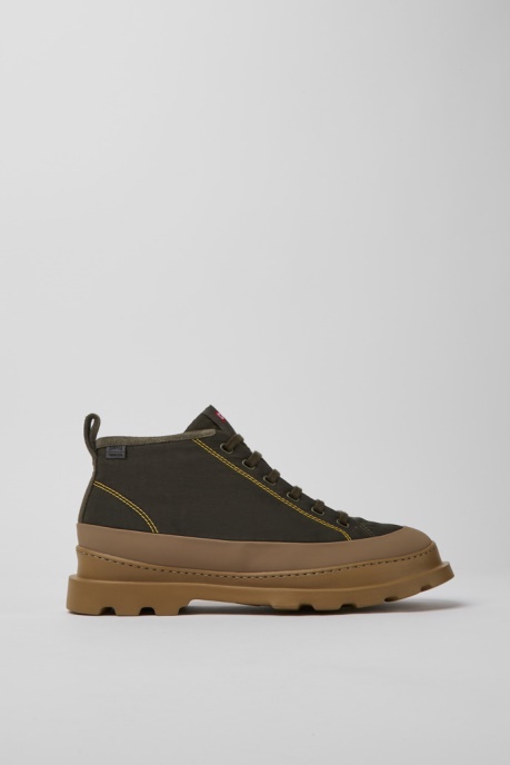 Camper AU Brutus Brown And Green Ankle Boots For Men New Arrivals