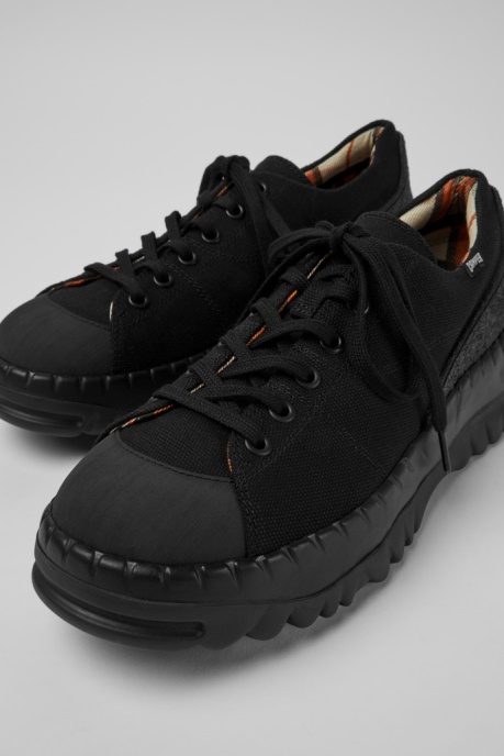 Teix Black Rubber And Bci Cotton Shoe Camper AU New Arrivals