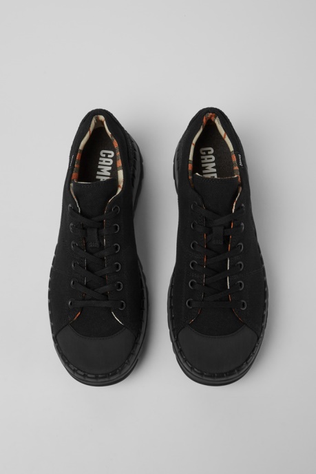 Teix Black Rubber And Bci Cotton Shoe Camper AU New Arrivals