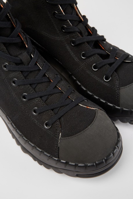 Design Teix Black Rubber And Bci Cotton Boots Camper AU