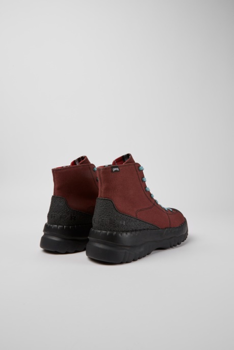 Camper AU Teix Burgundy Rubber And Bci Cotton Boots New Arrivals