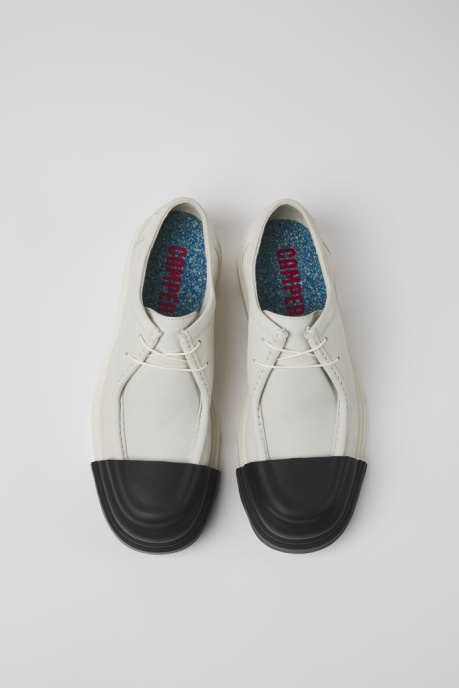Camper AU Design Junction White Non-Dyed Leather Shoes For Men