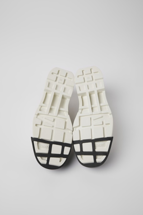 Camper AU Design Junction White Non-Dyed Leather Shoes For Men