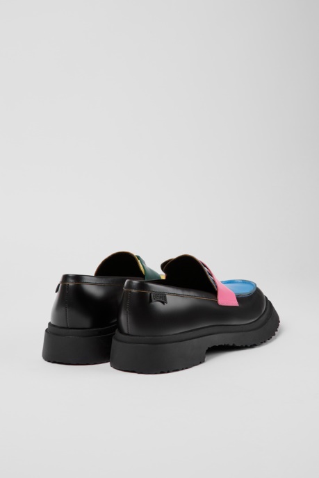 Camper AU Design Twins Multicolored Leather Loafers For Men