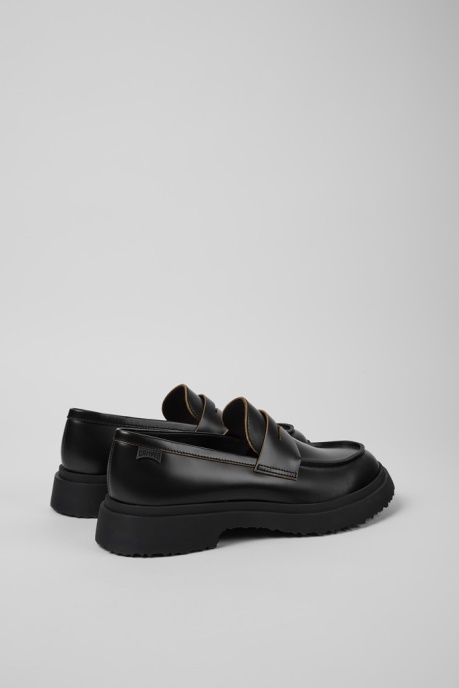 Design Walden Black Leather Loafers Camper AU