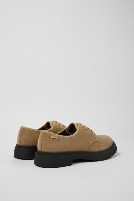 Walden Beige Leather Shoes For Men Exclusive Camper AU