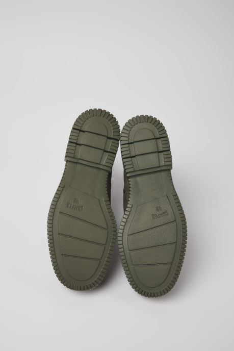 Camper AU Design Pix Black And Green Leather Ankle Boots For Men